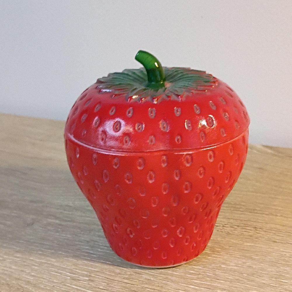 Vintage Hazel Atlas Strawberry Jam Jar
